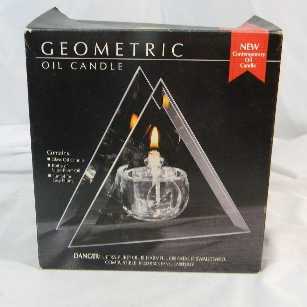 Geometric Oil Candle - NIB